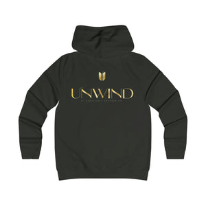 Unwind by creatively covered co logo Girlie College Hoodie