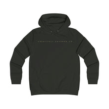 Load image into Gallery viewer, Unwind by creatively covered co logo Girlie College Hoodie
